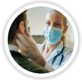 medical professional in a mask